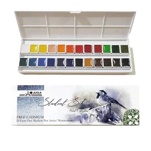 آبرنگ دانش آموزی افرا (24 رنگ)